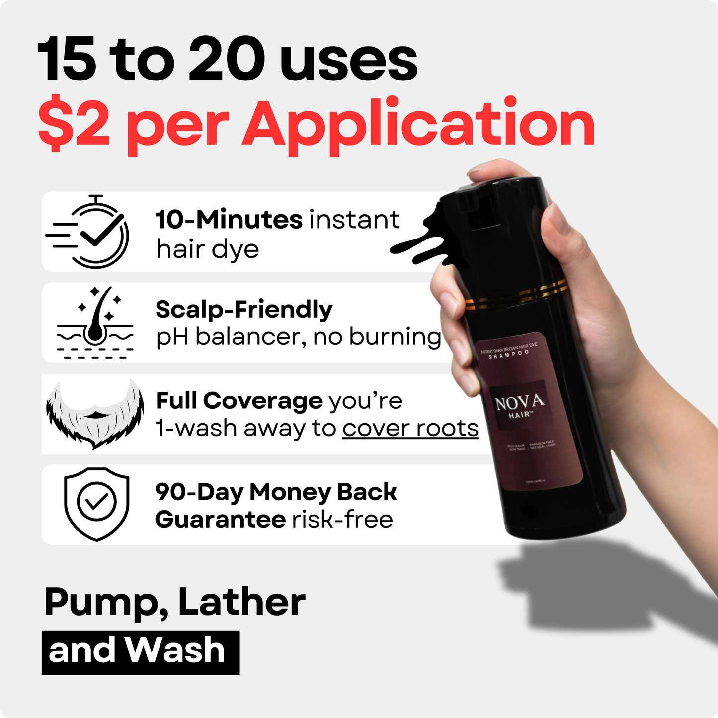 NovaHair® Instant Dye Shampoo