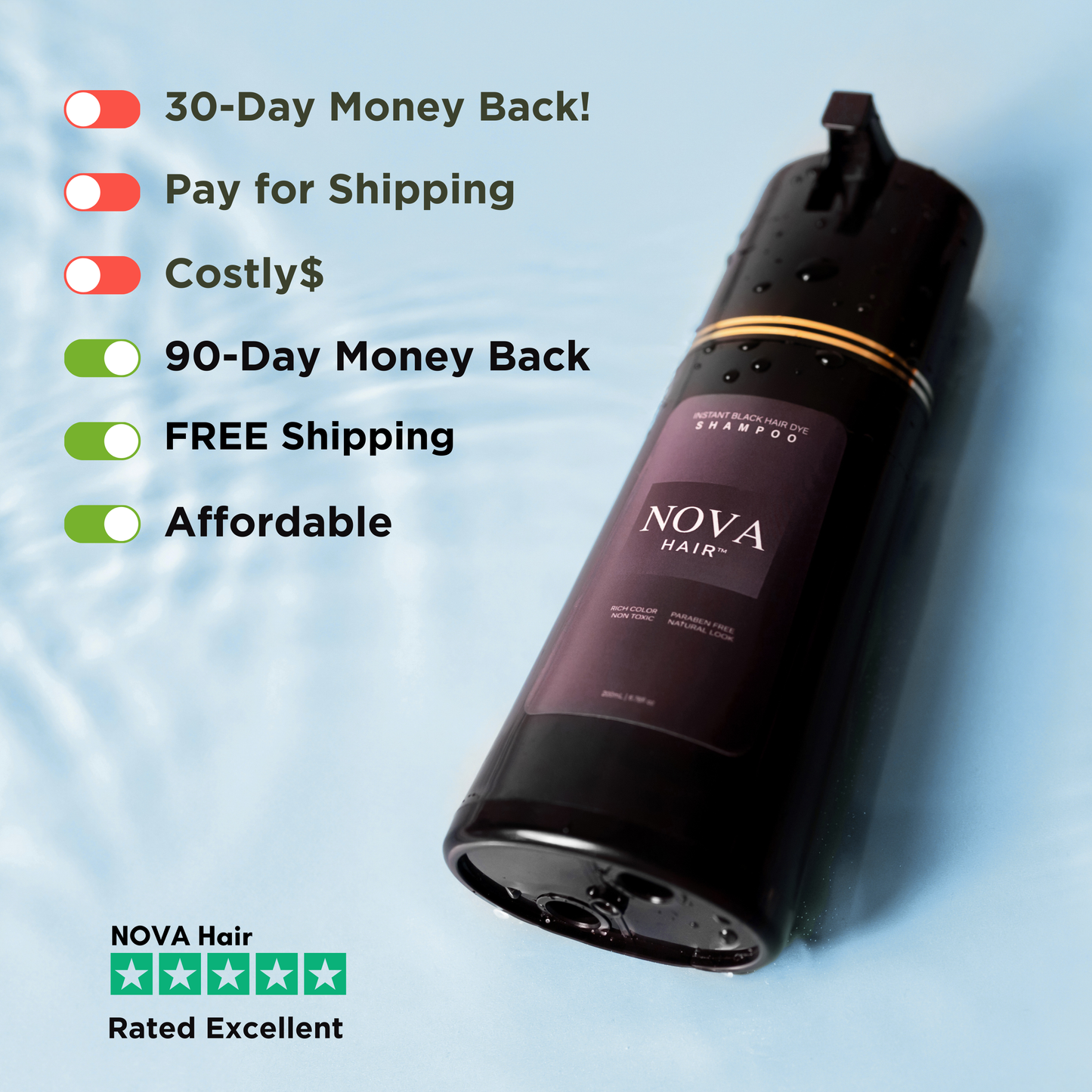 NovaHair® Instant Dye Shampoo